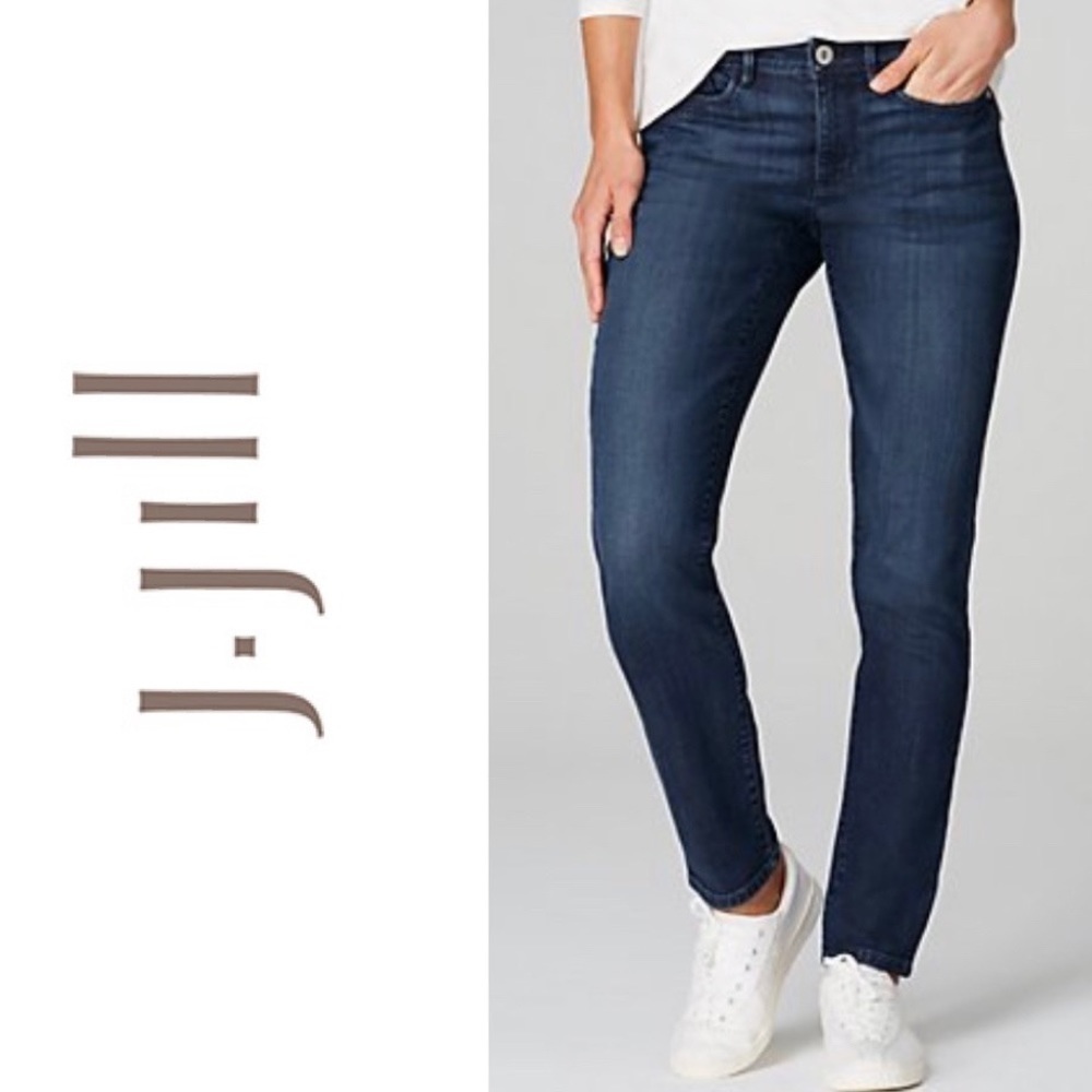 J. Jill Slim Fit Dark Wash Slim Leg Stretch Jeans Size 8